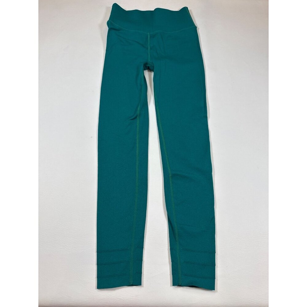 Fabletics SculptKnit Seamless High-Waisted Emerald Green Leggings (AA333)